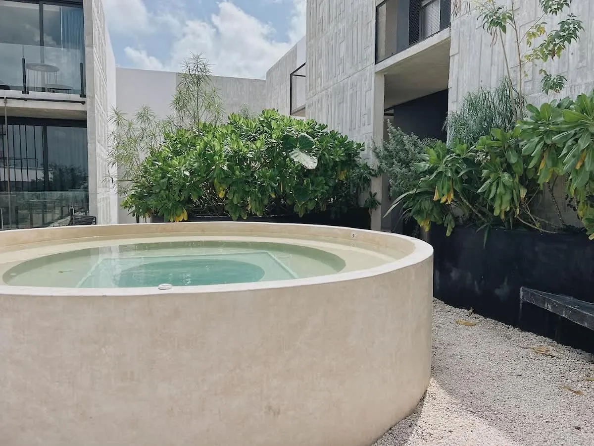 Gym And King Size Bed Main Street Apartment Tulum